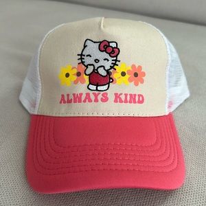 HELLO KITTY SANRIO ALWAYS KIND CREAM HAT NEW WITH TAG